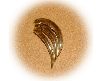 Piscitelli Gold Tone Brooch, Vintage