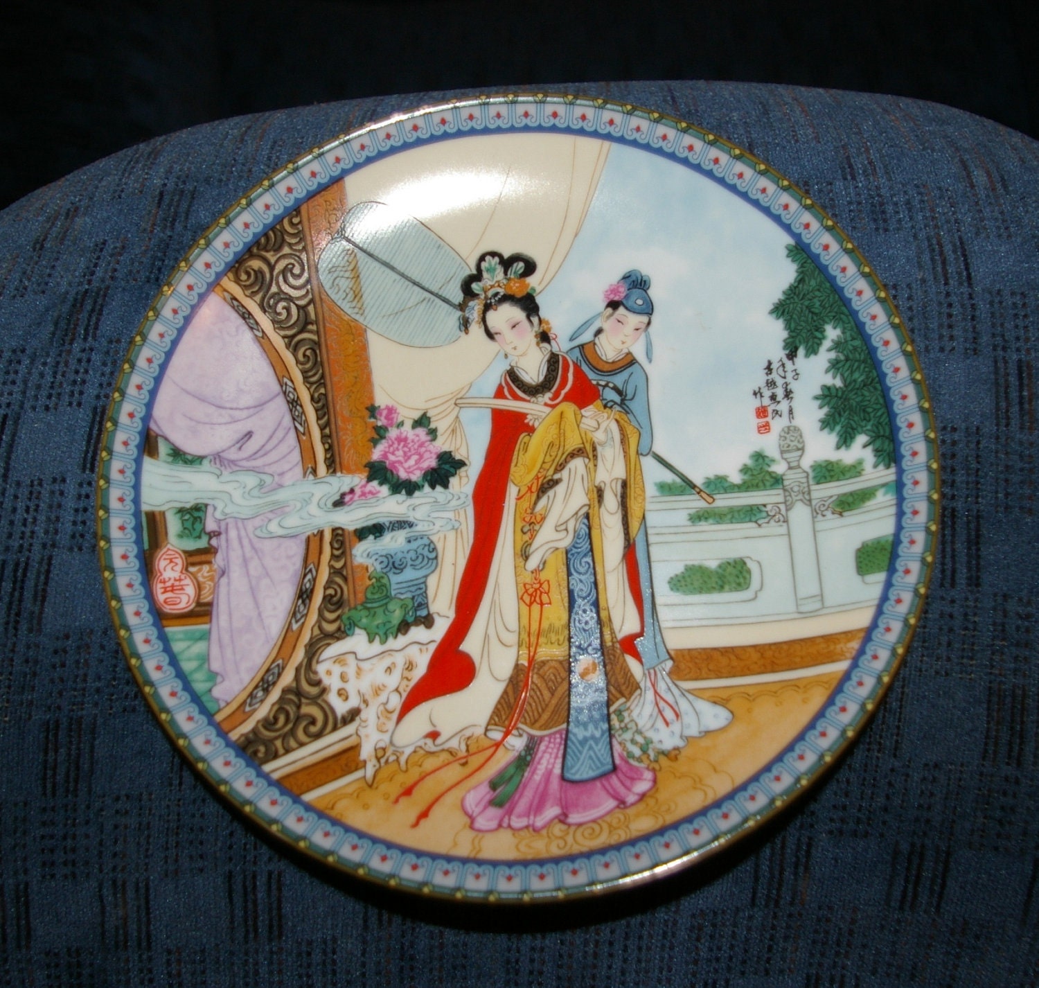 Imperial Jingdezhen Porcelain Plate Vintage 1986 Beauties of Etsy