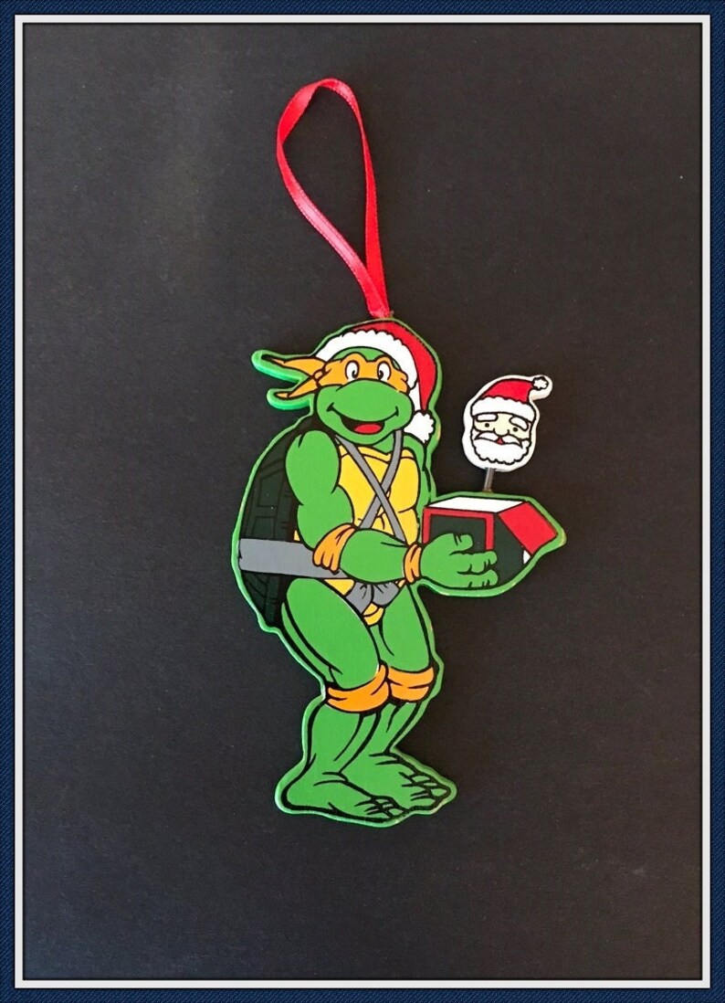 Christmas Teenage Mutant Ninja Turtle Ornament With Motion Etsy