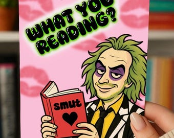 Beetlejuice Kindle Insert – Holografische Sterne, gruselige Ästhetik