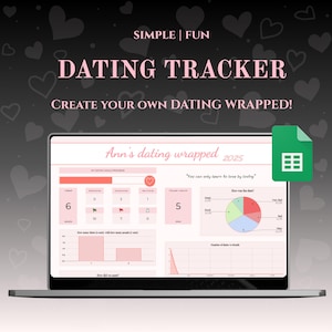 Dating Tracker Spreadsheet – Create Your Dating Wrapped, Log Dates & Analyze Patterns | Google Sheets Relationship Journal Template