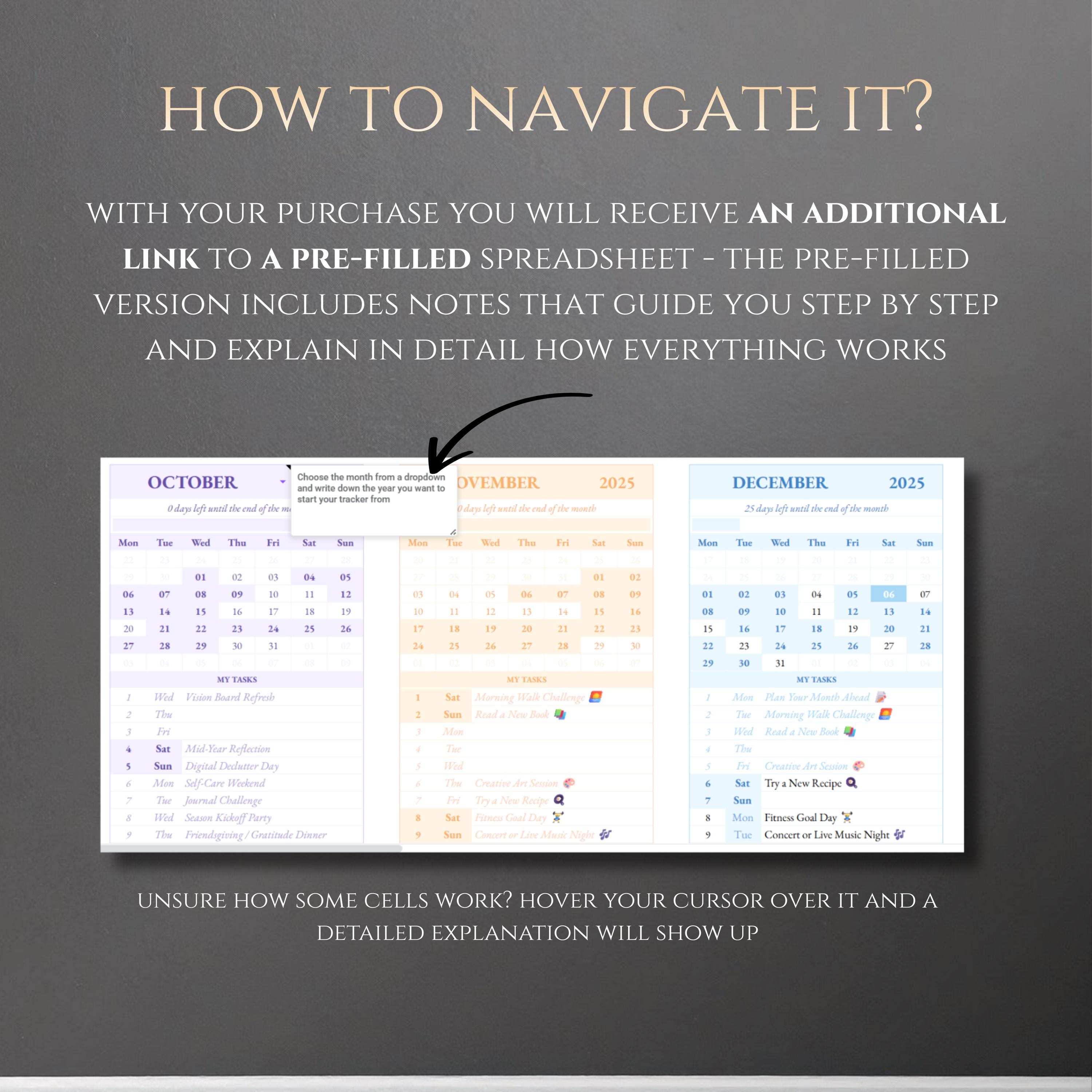 Year at a Glance Planner: Monthly Event Tracker and Weekly Planner - Etsy
