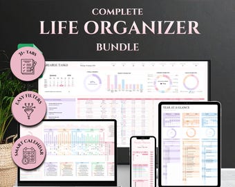 Google Sheets Ultimate Productivity Planner (Digital Download)