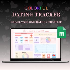 Dating Tracker | Dating Wrapped | Google Sheets Dating Journal | Relationship Tracker |Dating Diary | Google Sheets Dating Tracker Spreadshe