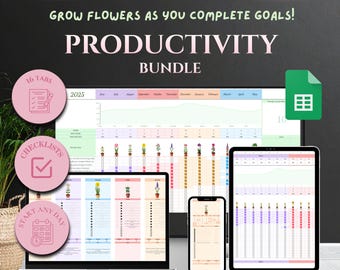 Google Sheets Ultimate Productivity Planner (Digital Download)