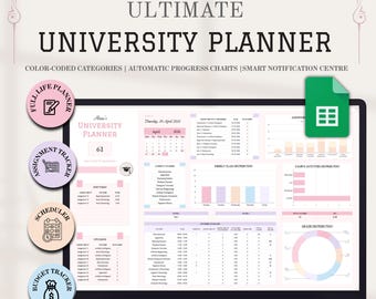 Ultimate University Planner with Life Organizer and Finance Tracker