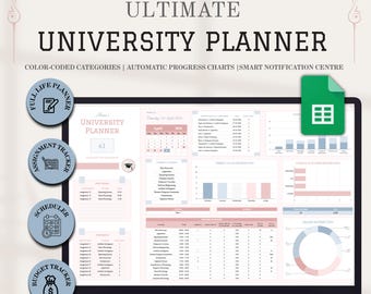 Ultimate University Planner with Life Organizer and Finance Tracker