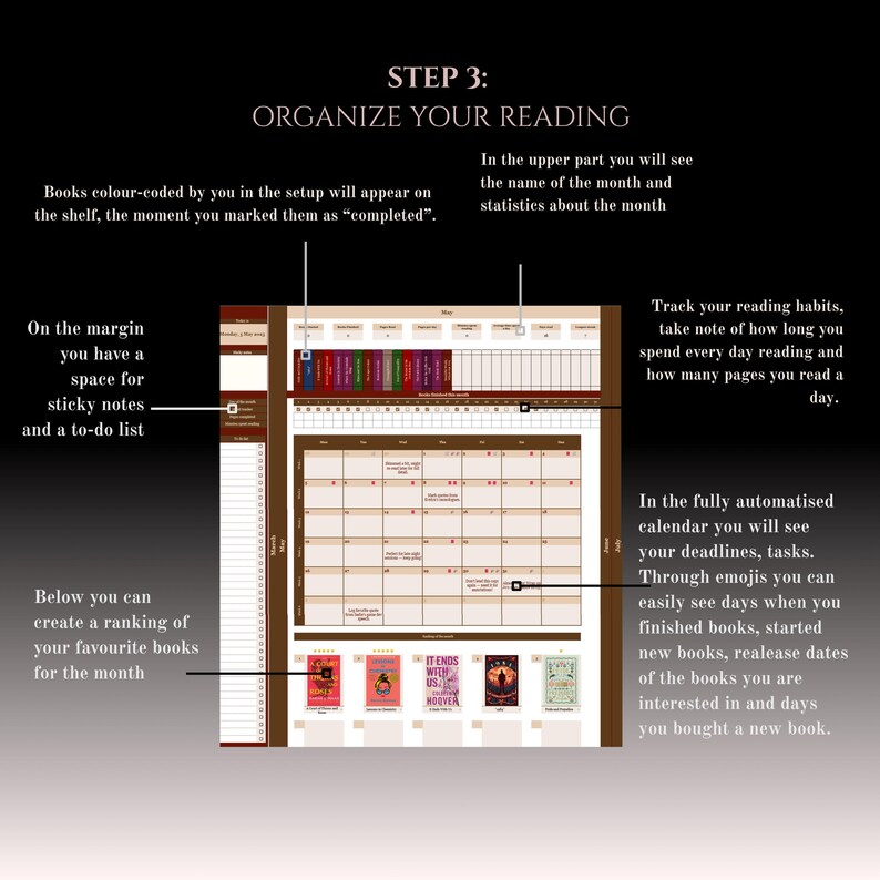 Digital Reading Tracker: Google Sheets Book Log, Color Coded (digital ...