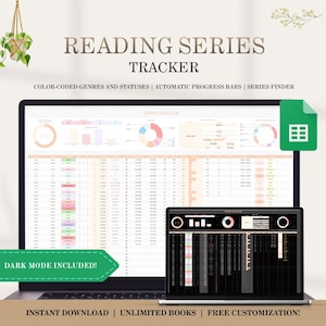 Book Series Tracker: Google Sheets, Reading Planner (Digital Download)