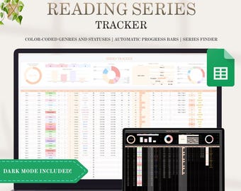 Book Series Tracker: Google Sheets, Reading Planner (Digital Download)