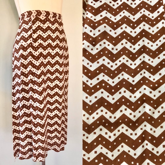 Vintage 1940s 1930s Deco Print Graphic Rayon Swing