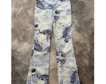 パンツ Moschino Pants With Animal Pattern Moschino All Over Printed Pants - Black and Gold
