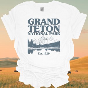 Grand Teton National Park T Shirt Grand Teton Graphic Tee Hiking Adventure Shirt National Park Nature Lover Gift for Outdoor Enthusiasts
