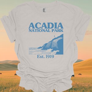Acadia National Park T Shirt Acadia Graphic Tee National Park Hiking Shirt Adventure Nature Lover Gift for Outdoor Enthusiasts