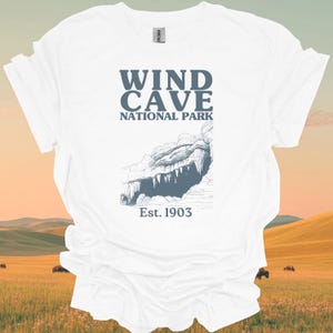 Wind Cave National Park T Shirt Wind Cave Graphic Tee National Park Hiking Shirt Adventure Gift for Nature and Outdoor Lovers