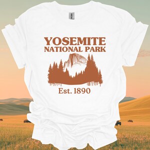 Yosemite National Park T Shirt Yosemite Graphic Tee National Park Hiking Shirt Adventure Gift for Nature Lovers and Outdoor Enthusiasts