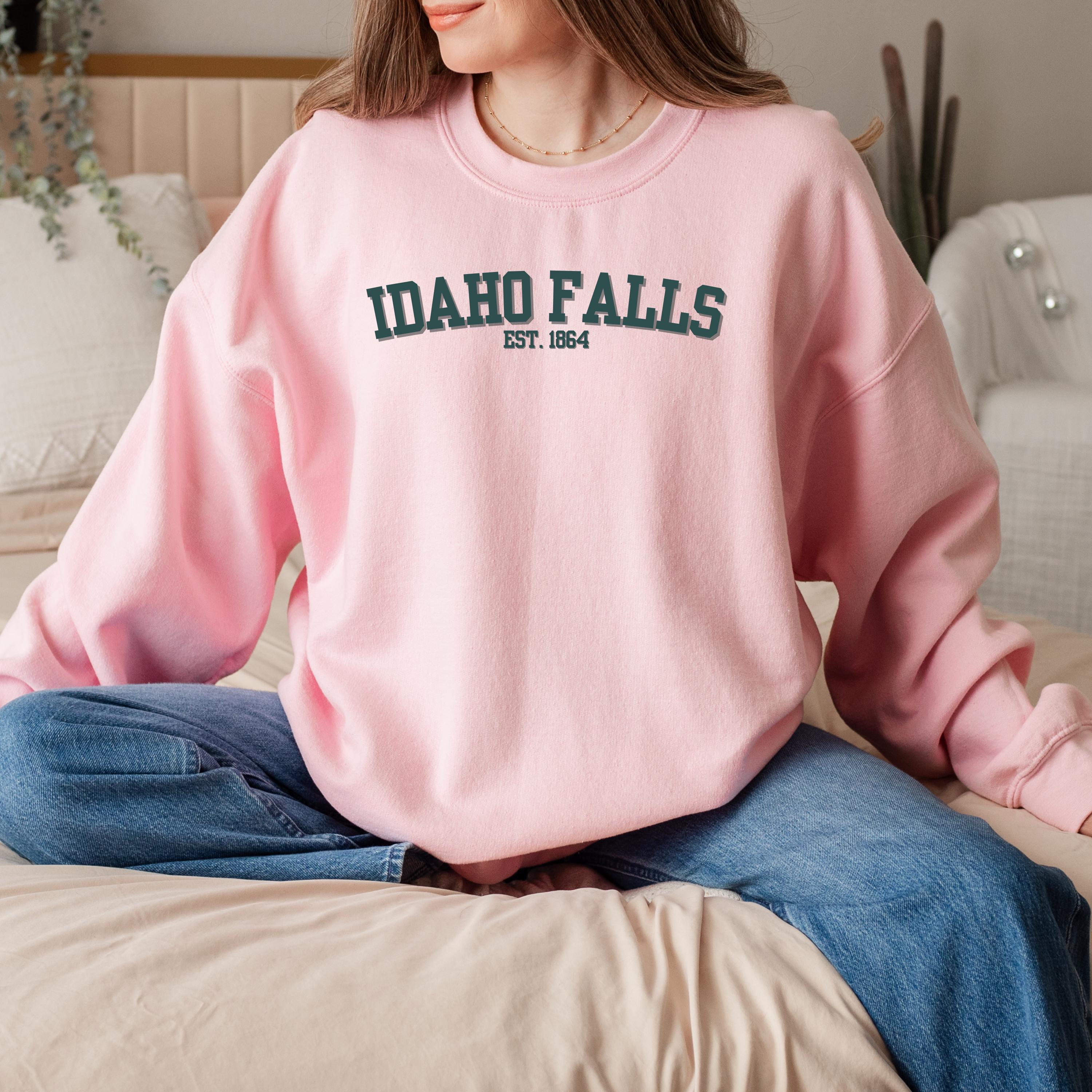 Idaho Falls Sweatshirt Womens Pullover Cozy Gift Snake River Views Layer Casual Style Comfy Soft Vintage Loungewear