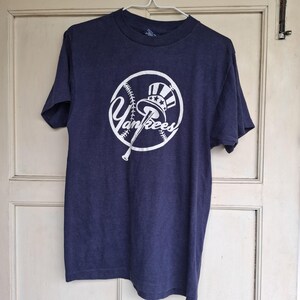 VINTAGE 1980S MLB New York Yankees Single Stitch