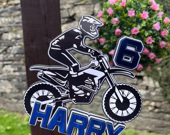 Motorbike cake topper | Bike cake topper