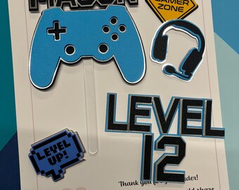 Gaming cake topper | Gamer cake topper | Teen cake topper