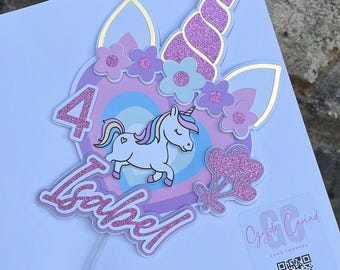 Unicorn cake topper