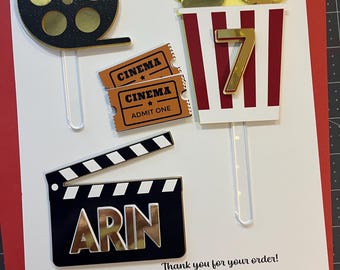Movie cake toppers | Cinema cake toppers