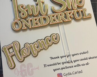 ONEderful cake topper