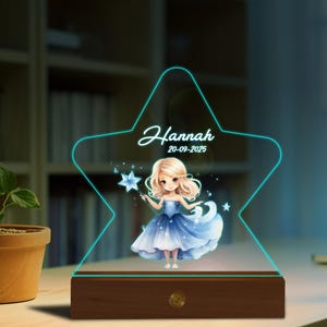Personalized Fairy Night Light for Girls - Custom Name Lamp for Birthday  Christmas Gifts