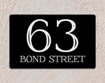 Acrylc House Sgn Modern Contemporary House Sgn Door Number 3D House - View #8