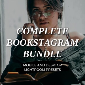 120 Lightroom Preset Bundle for Mobile and Desktop, Aesthetic Bookstagram Filter, Bookish Blogger, Dark Light Warm Cool Tones Indoor Outdoor