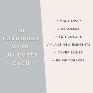 Seamless Carousel Bookstagram Canva Template Bundle, 4:5 Instagram ...