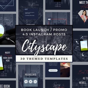Romance Author Bookstagram Canva Template 4:5 Social Media Post, Book Launch Release Promo, Instagram Bundle, Dark Mafia City Billionaire