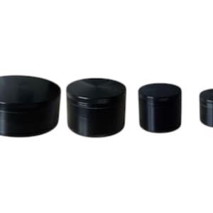 Grinder di tutte le dimensioni 40 - 100 mm Design nero elegante 4 strati Extra Large Big Metal Herb Mini Crusher Perfetto regalo di San Valentino