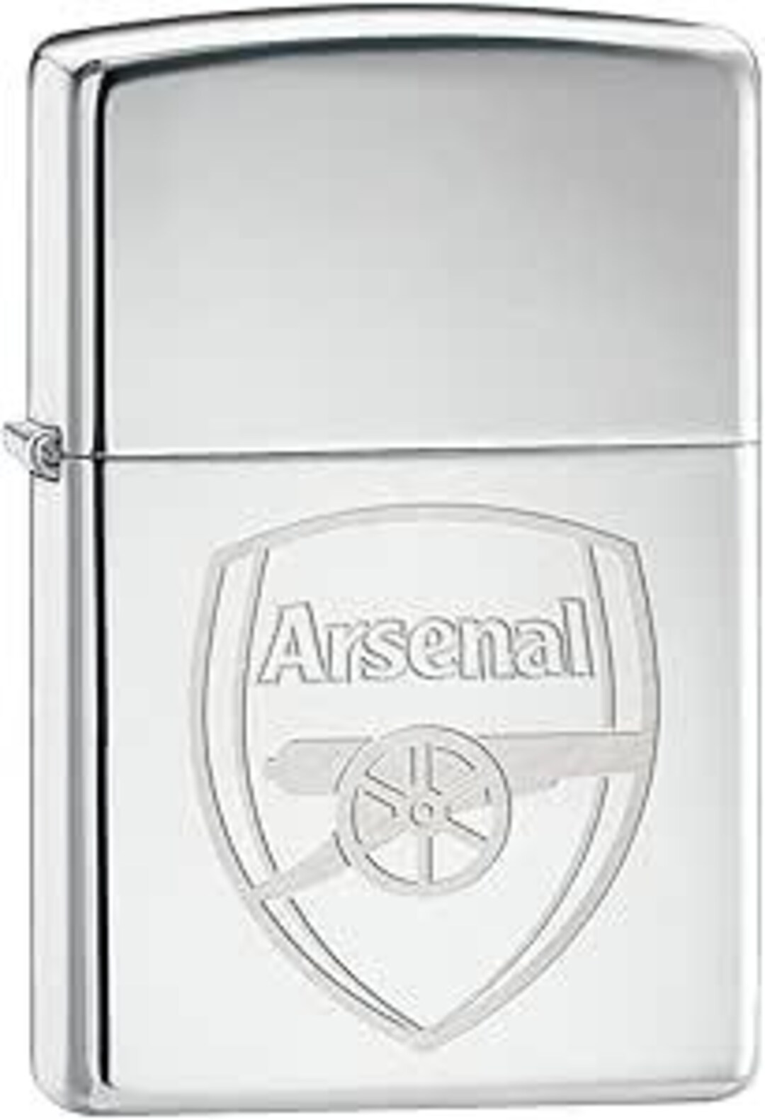 Arsenal Polished Chrome Engraved Zippo With Option to Personalise