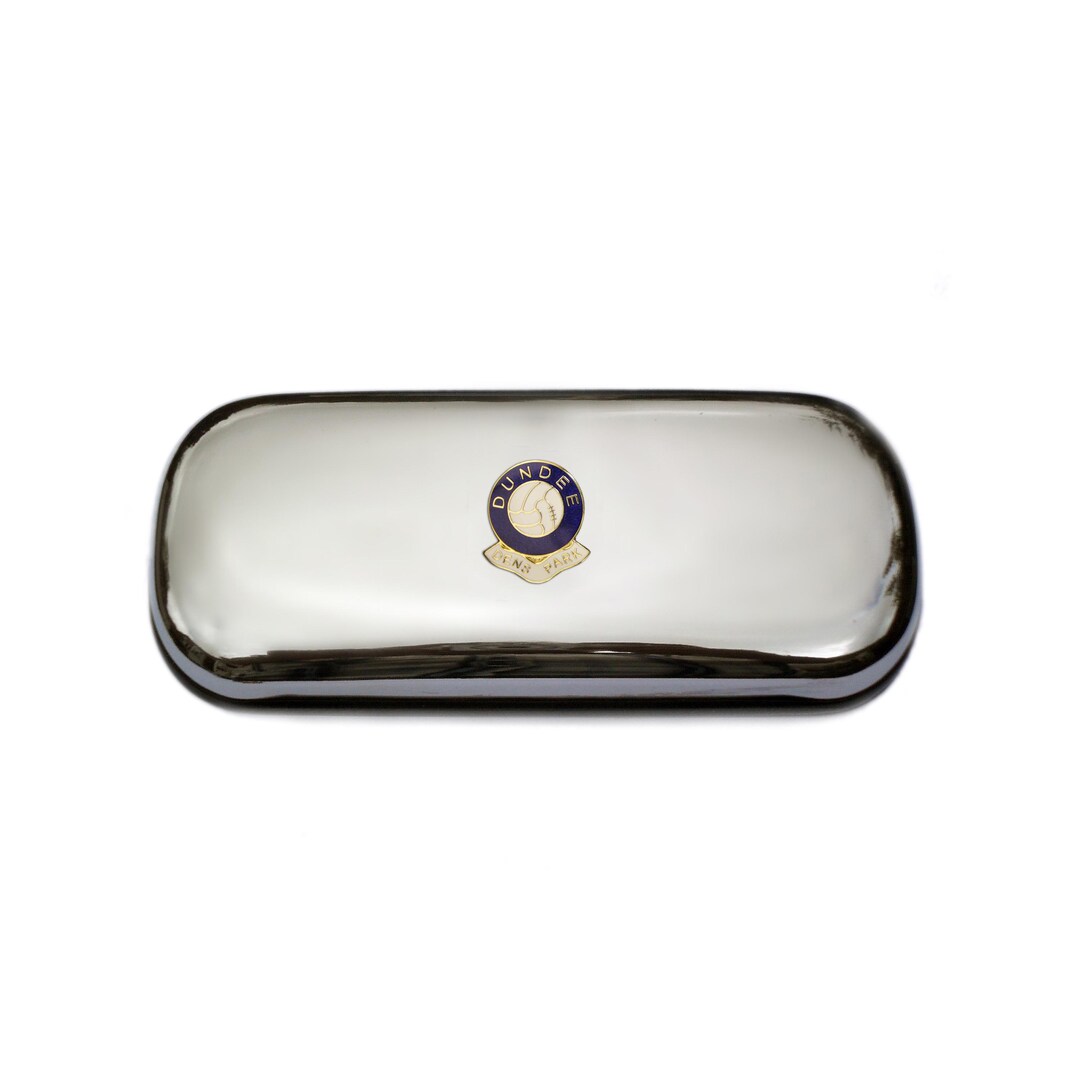 Dundee Football Club Polished Chrome Glasses Case With Option to