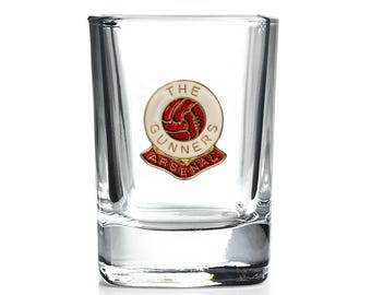 Arsenal football club shot glass with option to personalise