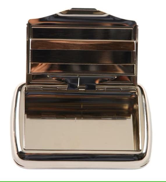 Arsenal football club polished chrome tobacco tin and stormproof petrol  lighter with option to personalise