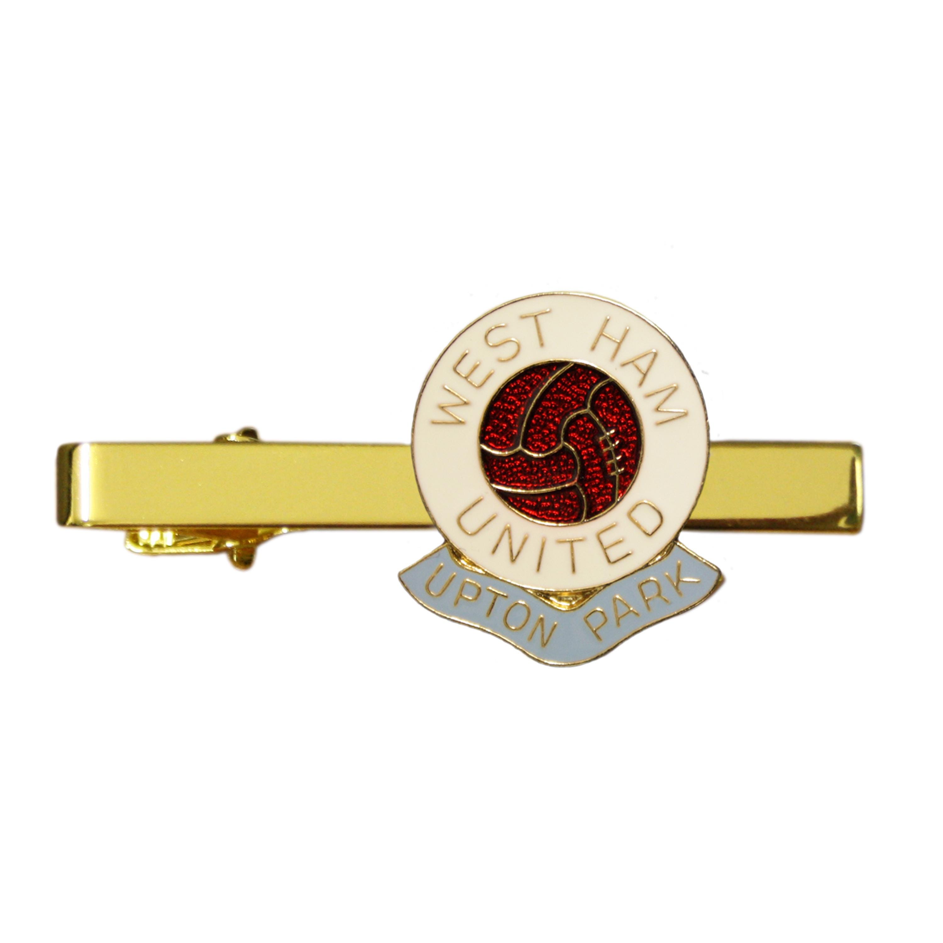 Pince à Cravate Vintage West Ham United – Email Plaqué Or, état Très Bon