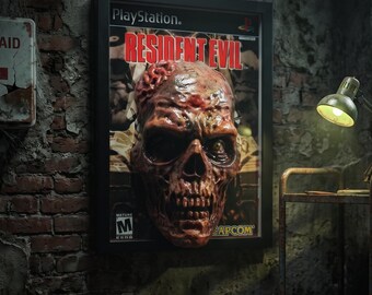 Resident Evil 3D Wall Art – 3D Wall Art • Handmade in Italy • The Frame Beyond