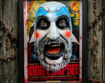 3D Captain Spaulding Wall Art – Horror Fan Art Rob Zombie Clown