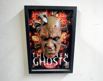 The Hammer 3D Horror Painting – The Hammer The 13 Ghosts Statue – Nightmares in Frame – Thirteen Ghosts Replica – Dark Cult Wall Decoration