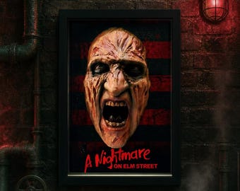 Nightmares in Frame - Freddy Krueger 3D Wall Art | Nightmare on Elm Street Horror Frame Wes Craven