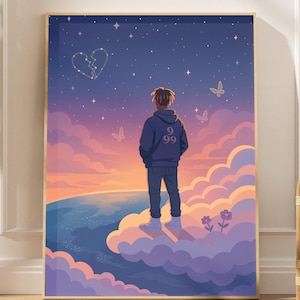 ジュース・ワールド ポスター | ジュース・ワールド アートプリント | 999 ウォールアート | ジュース・ワールド ファンアート | ジュース・ワールド ギフト | ジュース・ワールド 美学 | ラップファンへのギフト