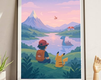 ポケモン ポスター レトロ ポケモン初代ポスター - レトロ - Etsy 日本