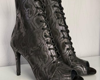 Leather High Heels shoes | Professional dance shoes | Dance shoes | Shiny heels
