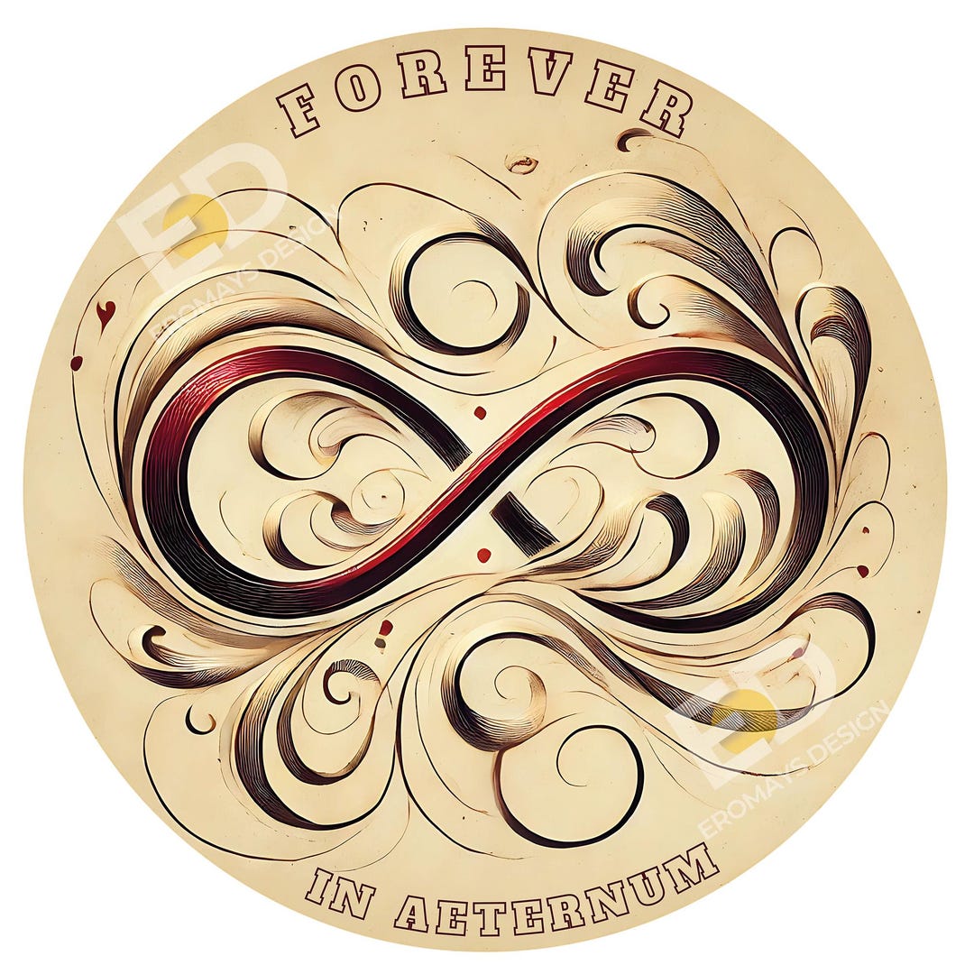 FOREVER Abstract Digital Art, Modern Wall Decor, Unique Graphic Design ...