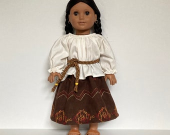 Southwestern Skirt and Camisa for Josefina and Other 18 inch Dolls