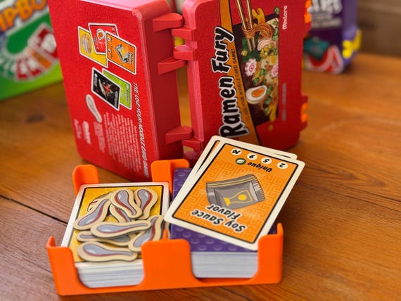 Custom 3d-printed Card Game Box for Ramen Fury (cards NOT Included