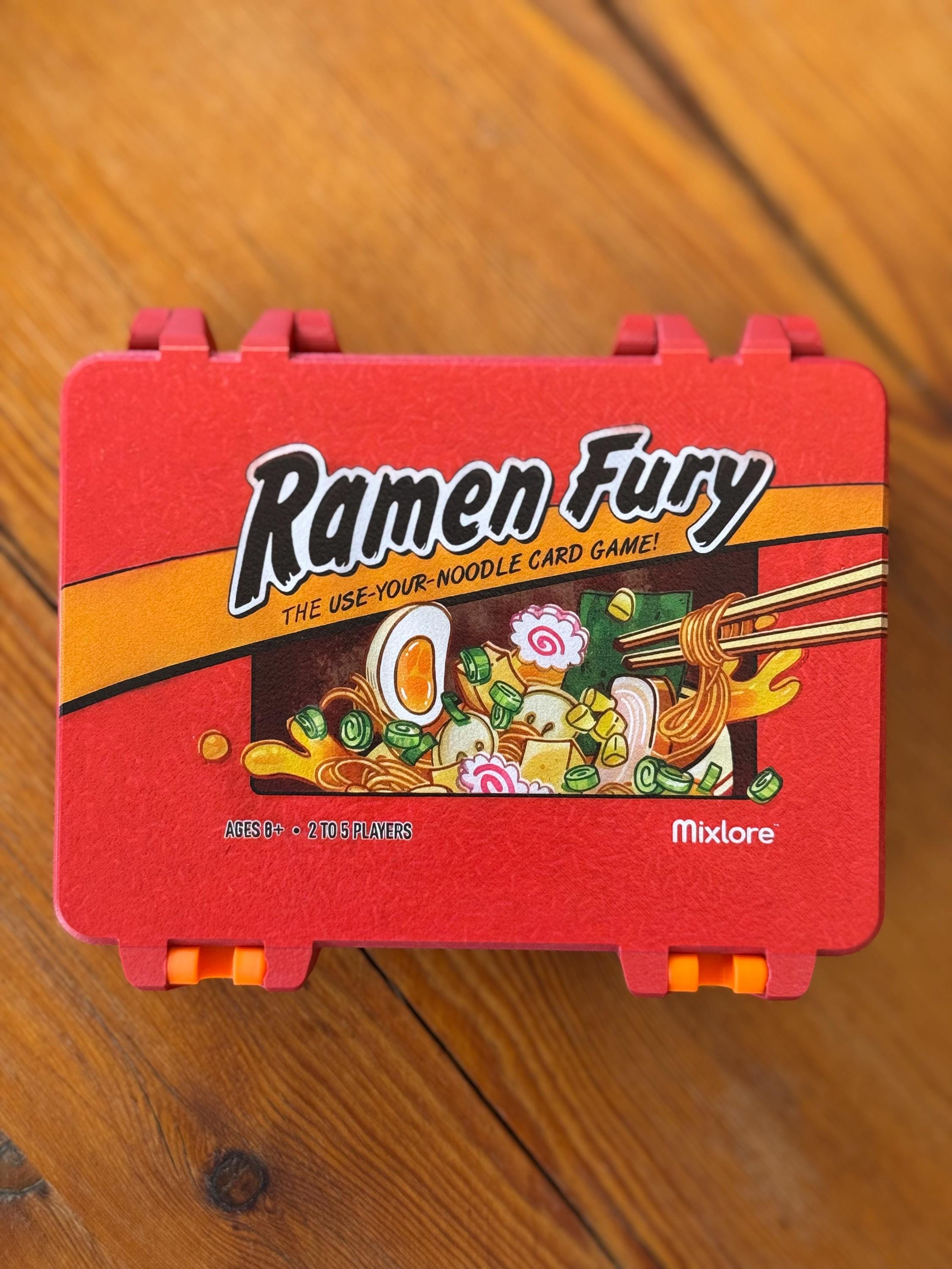 Custom 3d-printed Card Game Box for Ramen Fury (cards NOT Included