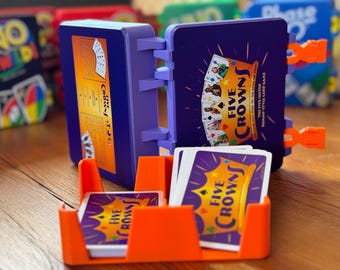 Custom 3D-Printed Card Game Box for Five Crowns (Cards NOT Included)